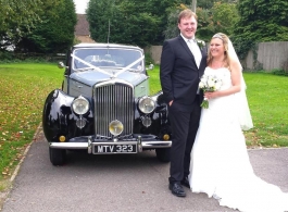 Classic Bentley MKV1 for wedding hire in Bletchley